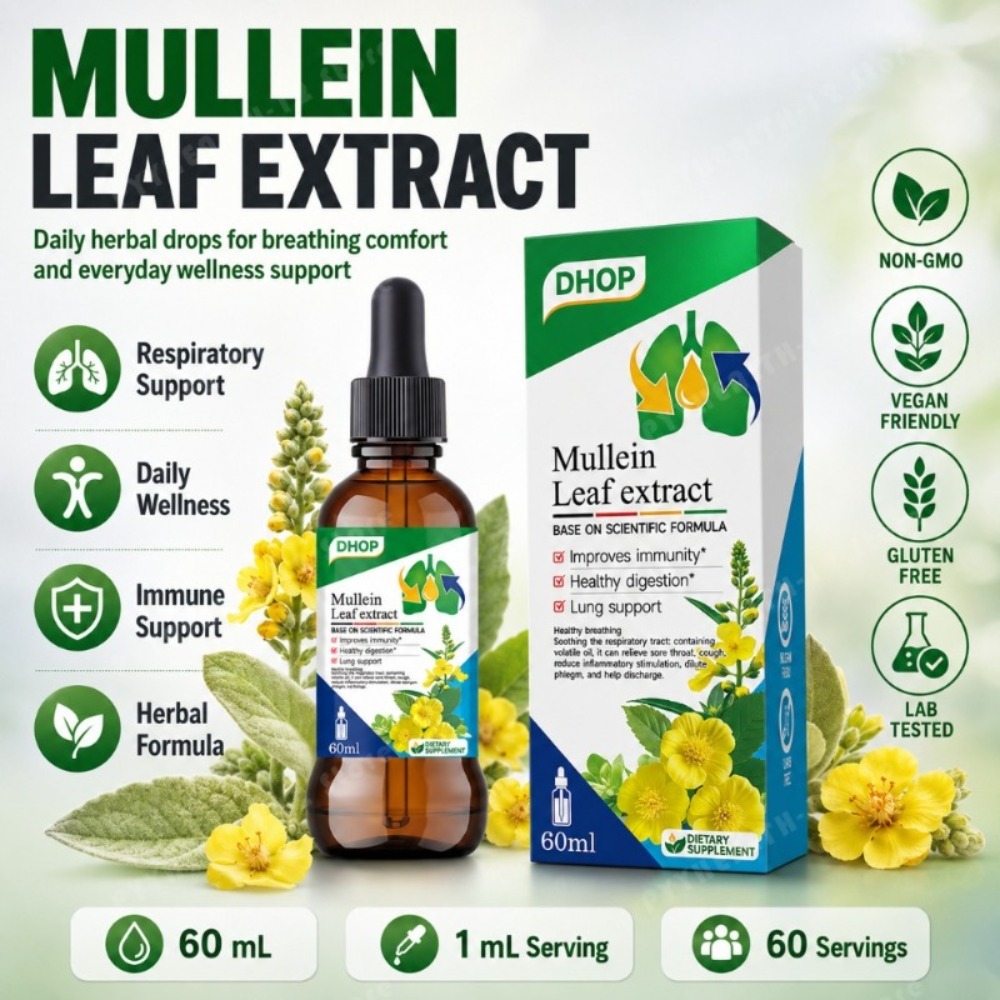 멀레인 잎 추출물 드롭스 60ml, 감초 뿌리와 황기  - Herbal Wellness Drops 리뷰 및 가격